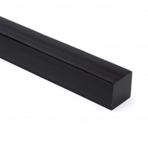 black opaque acrylic square rod