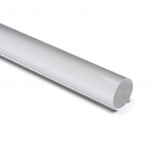 clear colorless acrylic round rod