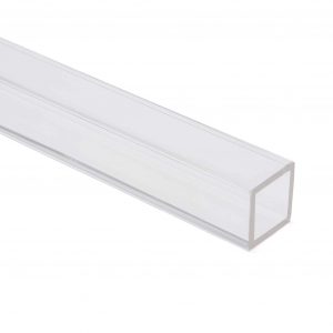 clear colorless square tube