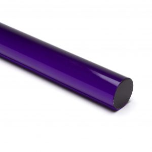 purple transparent acrylic round rod